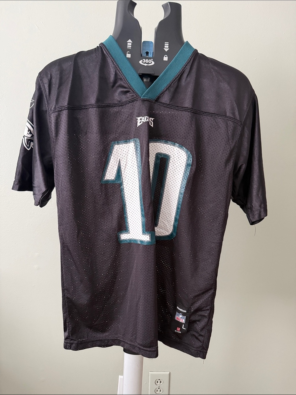 Kids Philadelphia Eagles #10 Black Football Jersey